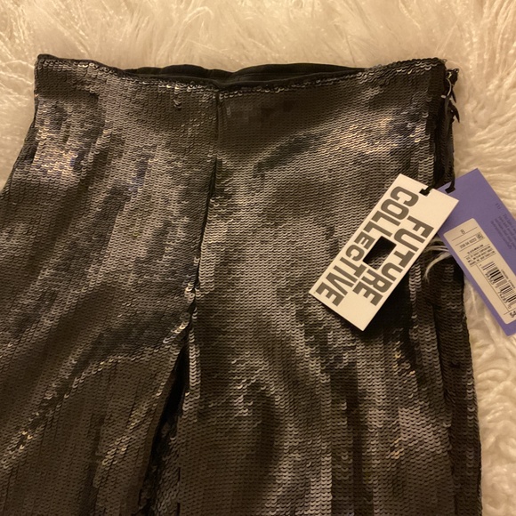 Target Future Collective Black Sequin Pants - Picture 2 of 3